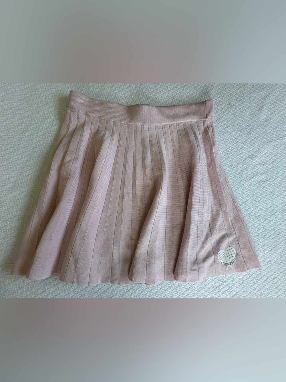 NWT Y2K Baby Pink Juicy Pleated Tennis Skirt